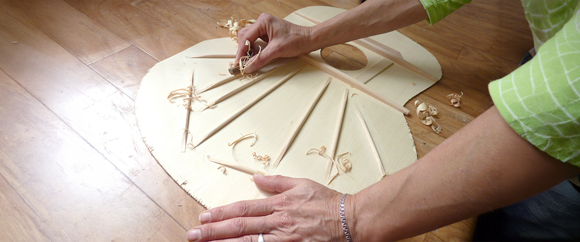 Custom Shop handcrafted guitar detail with personalized build options