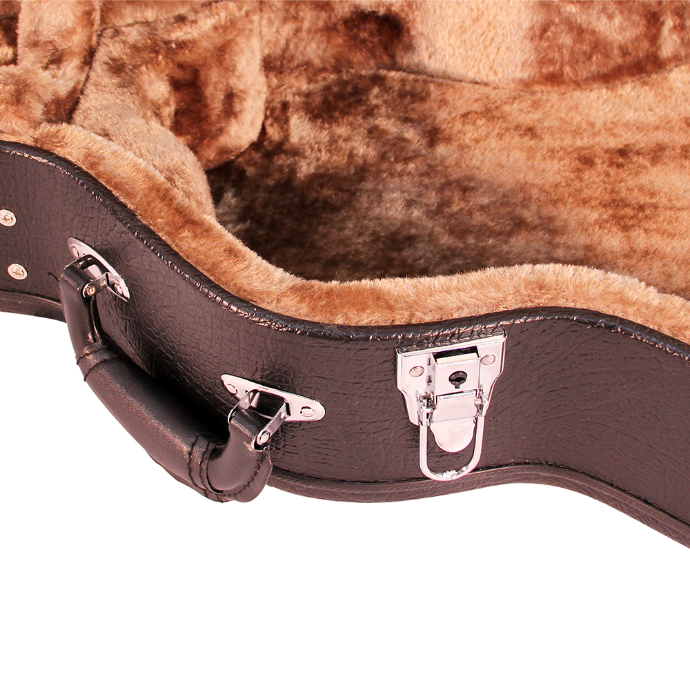 Kremona deluxe hardshell case for nylon-string guitar with chrome latches and key lock