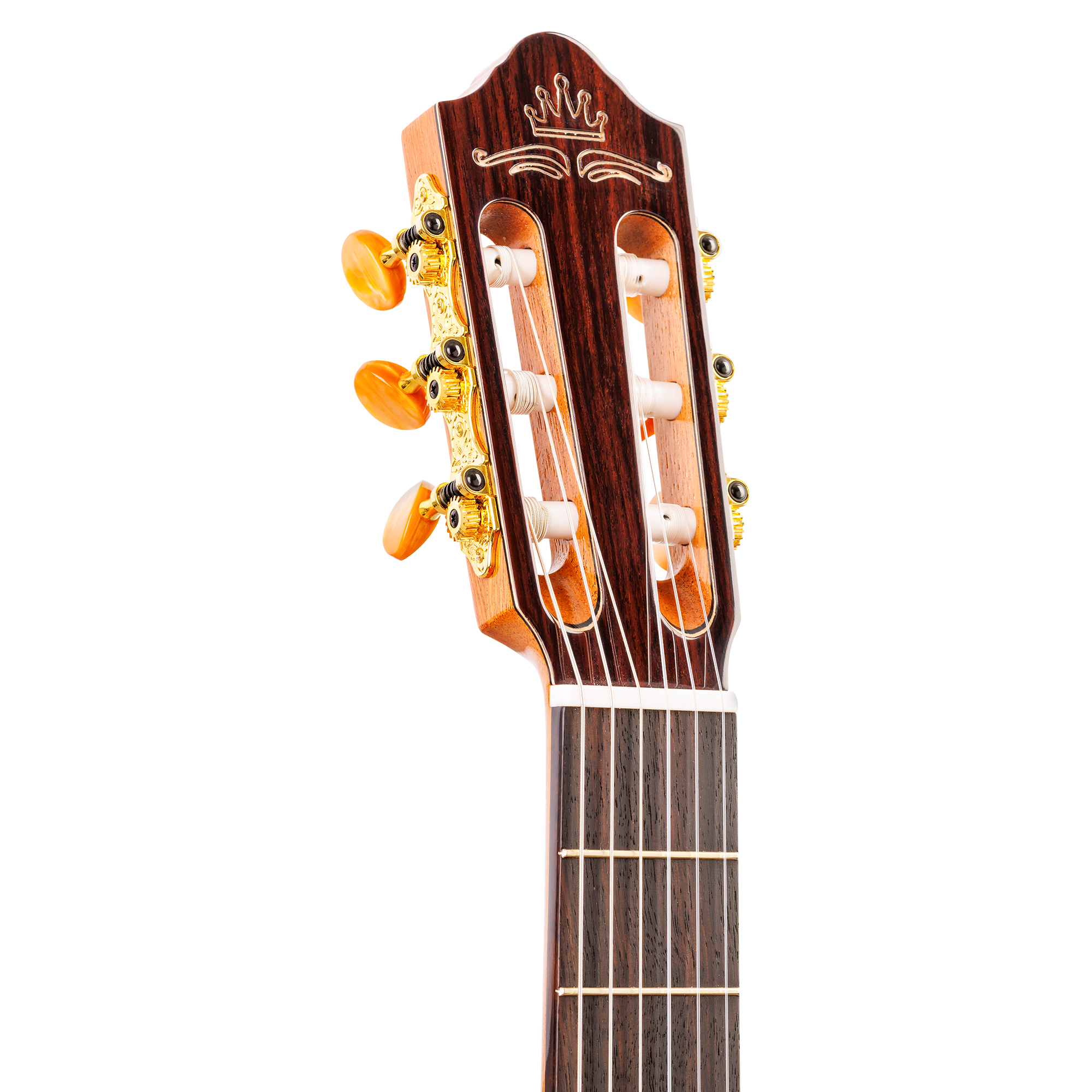 Kremona Gipsy Kings Alma signature cutaway flamenco guitar with rosewood headstock overlay and GK crown inlay