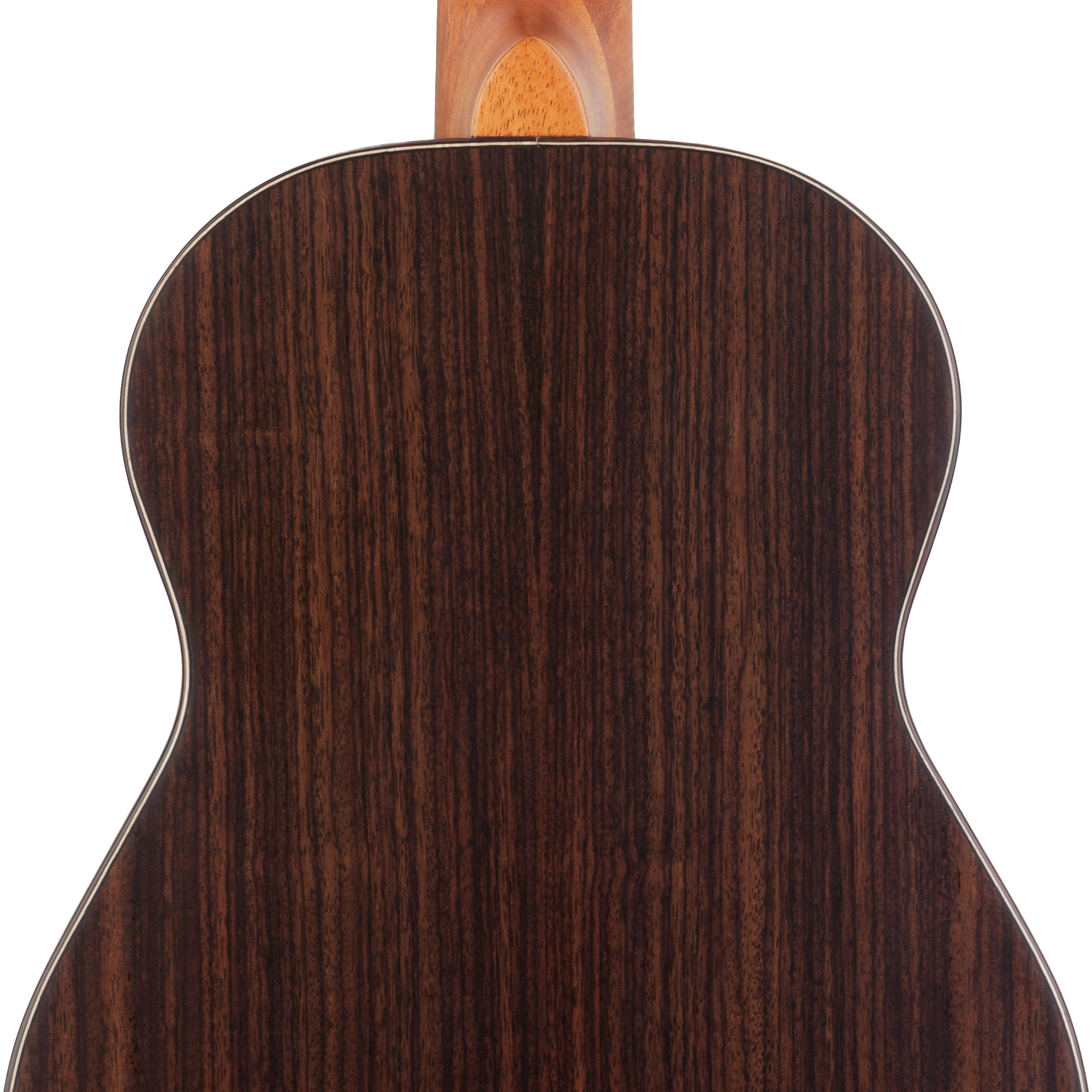 Kremona Coco Concert handcrafted premium concert ukulele with solid rosewood back and sides close up