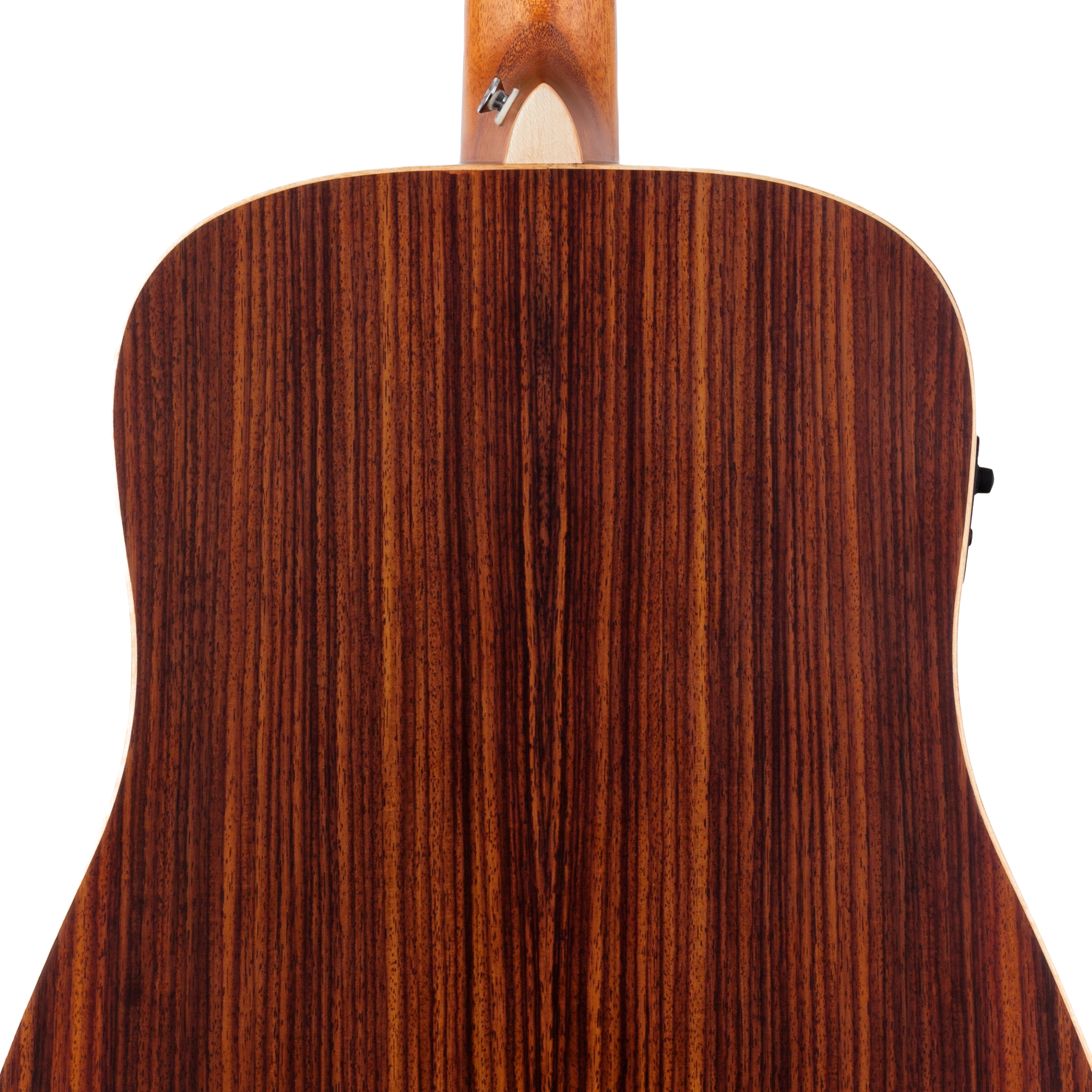 Kremona F10E handcrafted dreadnought acoustic-electric guitar with Indian rosewood back close up