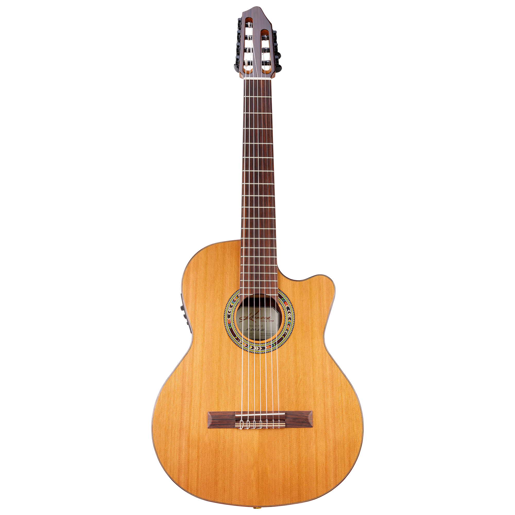 Kremona F65CW 7S-VE 7-string cutaway stage nylon guitar with Fishman Clasica III