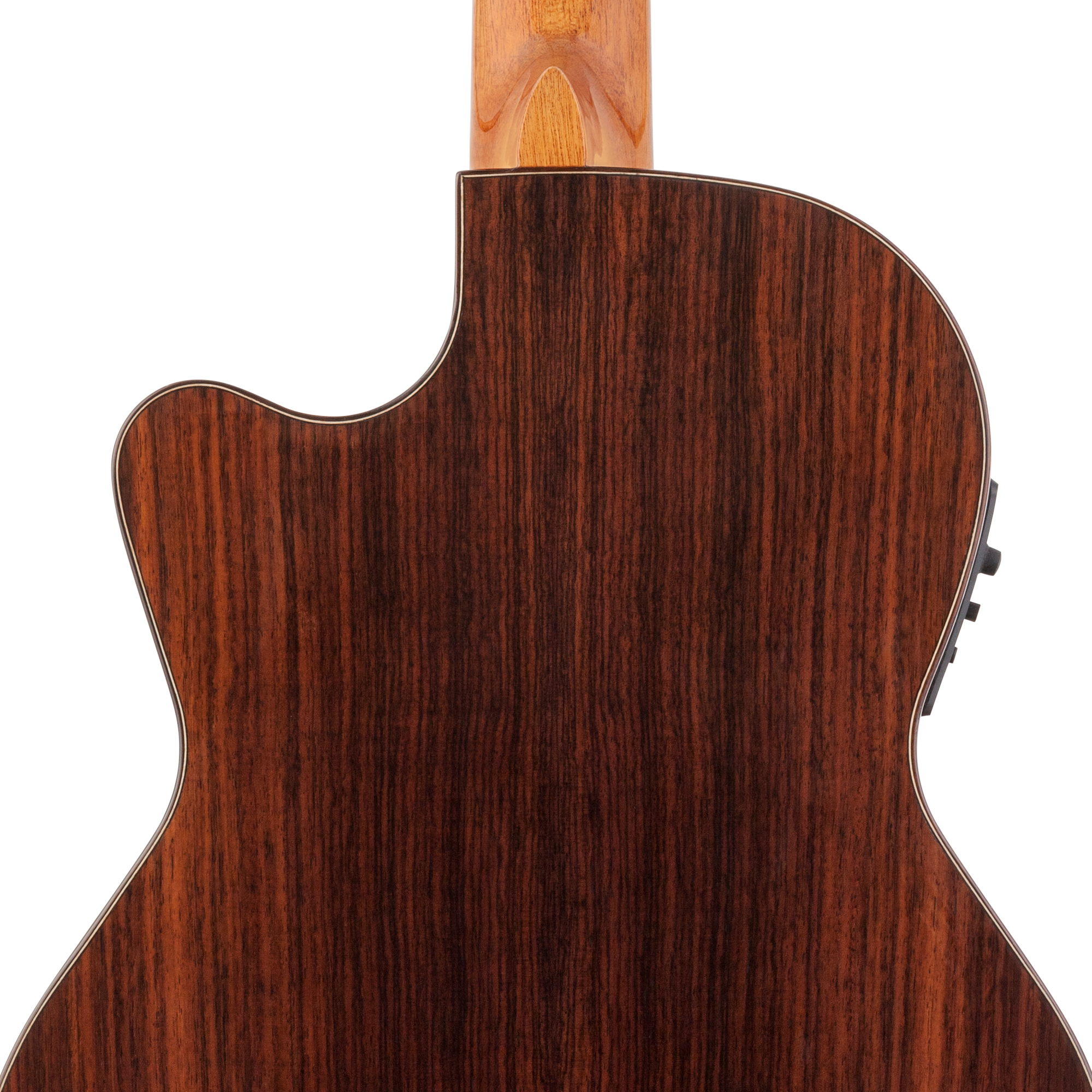 Kremona F65CW nylon stage guitar with Venetian cutaway and hand-inlaid wood binding