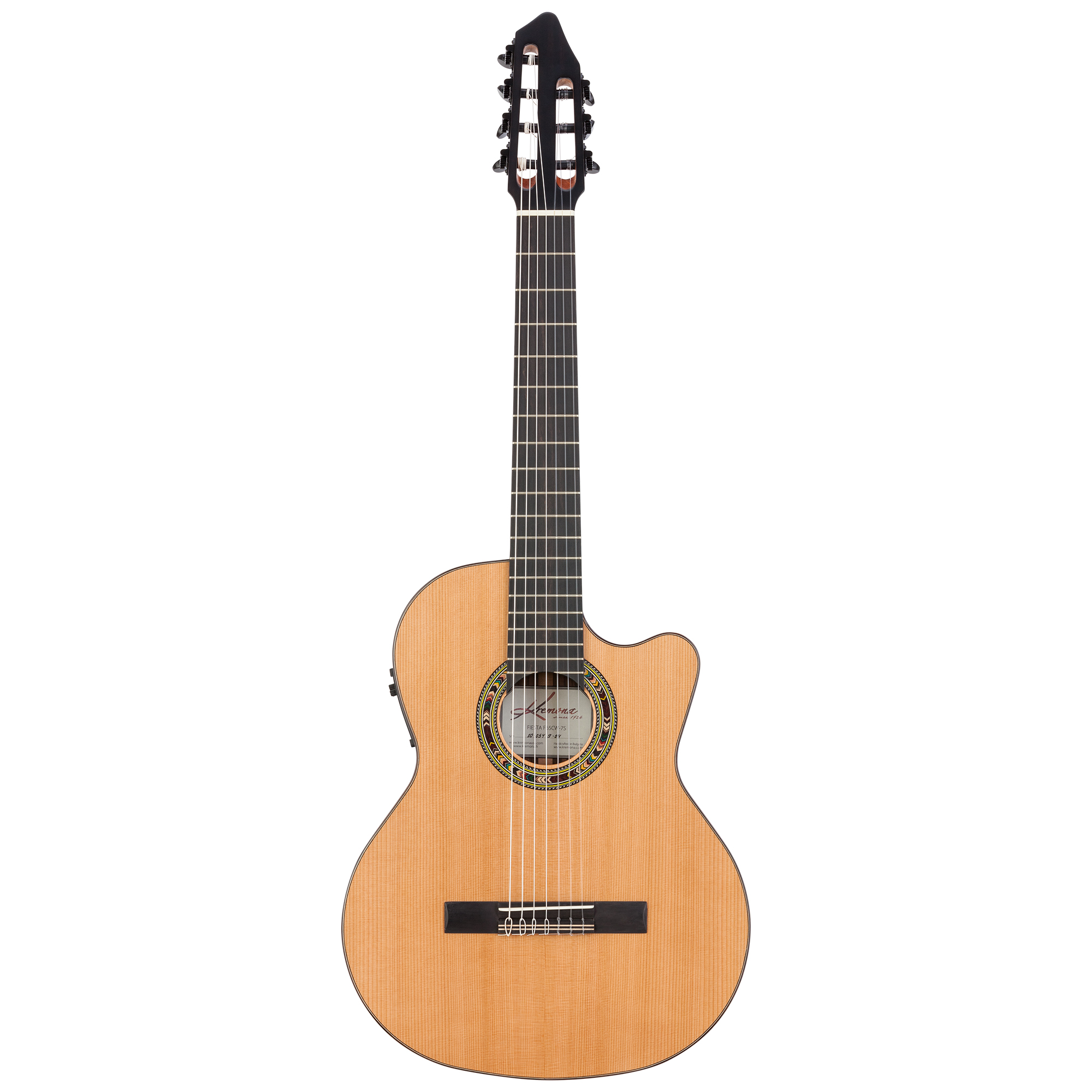 Kremona Fiesta F65CW-7S 7-string cutaway stage nylon guitar with Fishman Prefix Pro Blend
