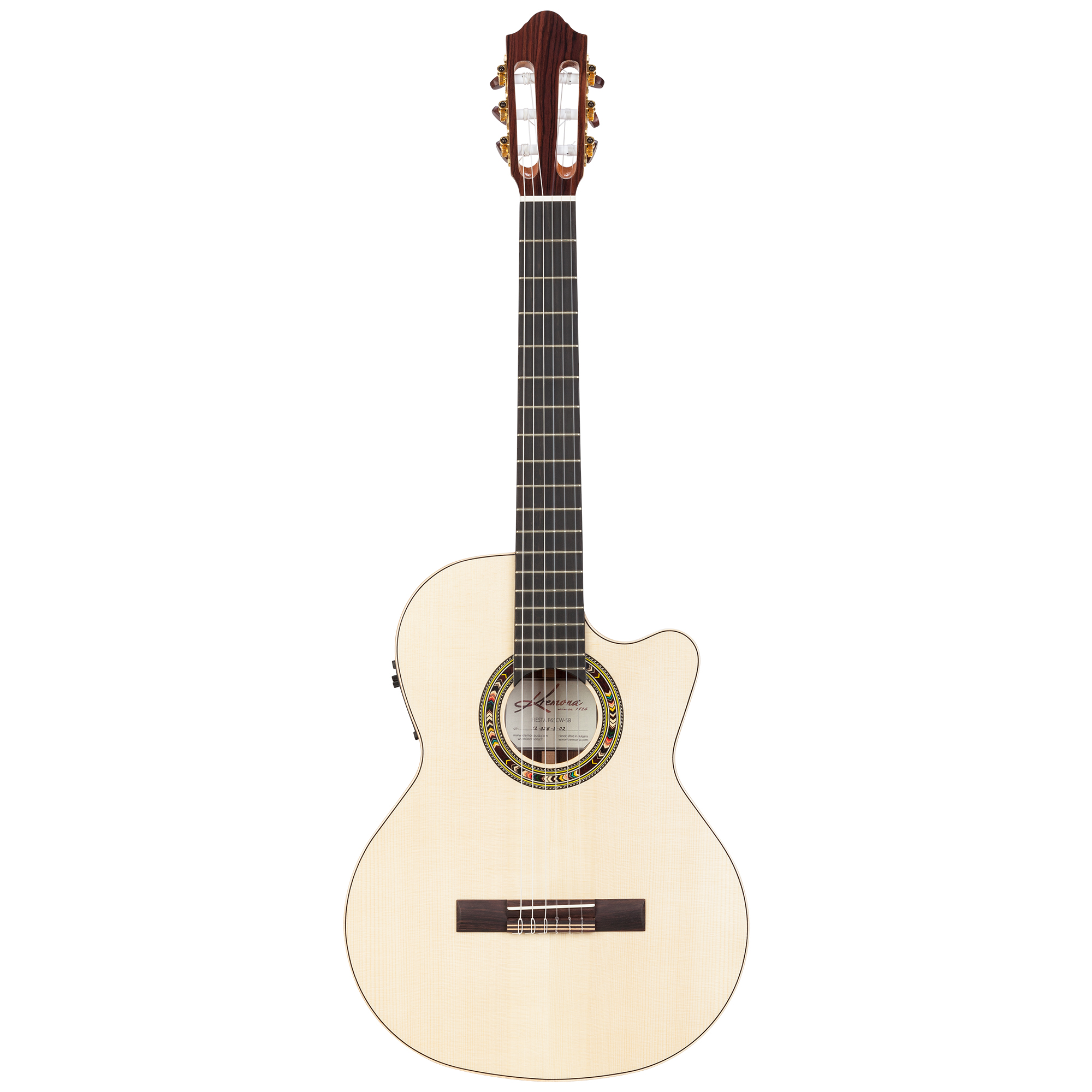 Kremona Fiesta F65CW-SB cutaway stage nylon guitar with Fishman Prefix Pro Blend