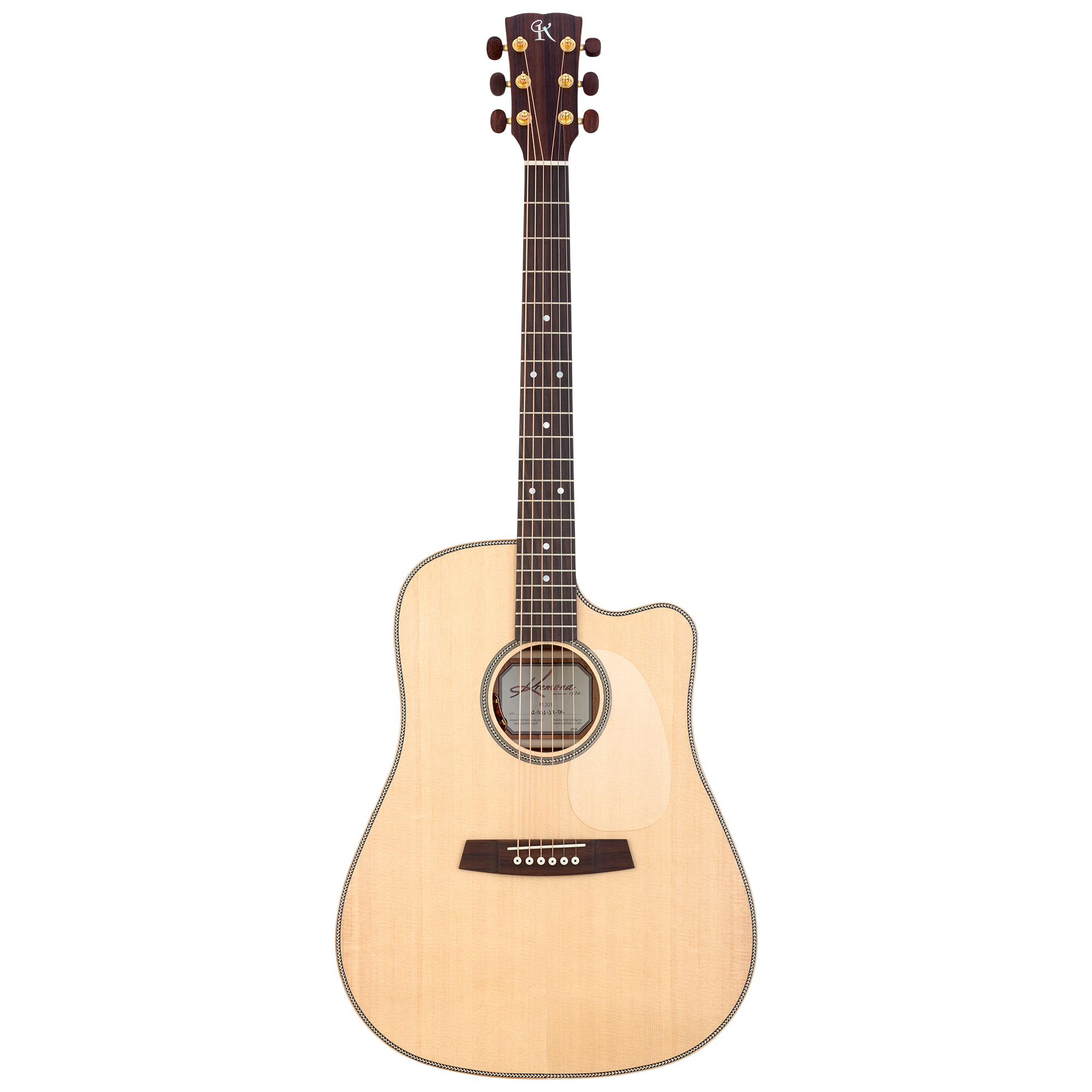 Kremona M20E CW handcrafted cutaway dreadnought acoustic-electric guitar