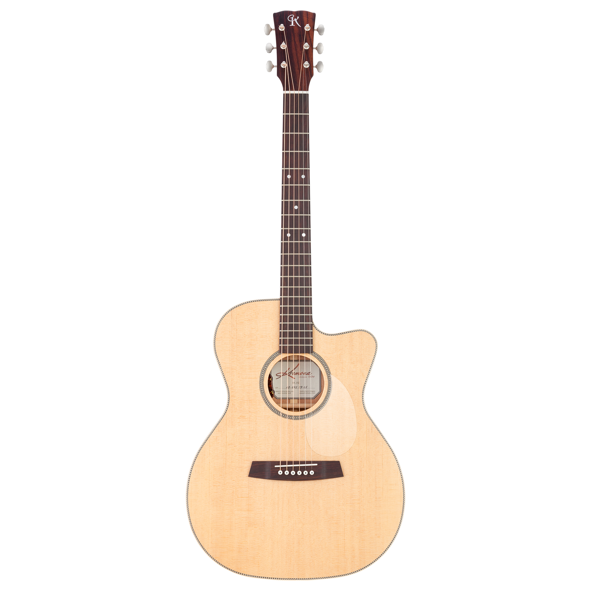 Kremona M25E CW handcrafted European cutaway OM acoustic-electric steel-string guitar