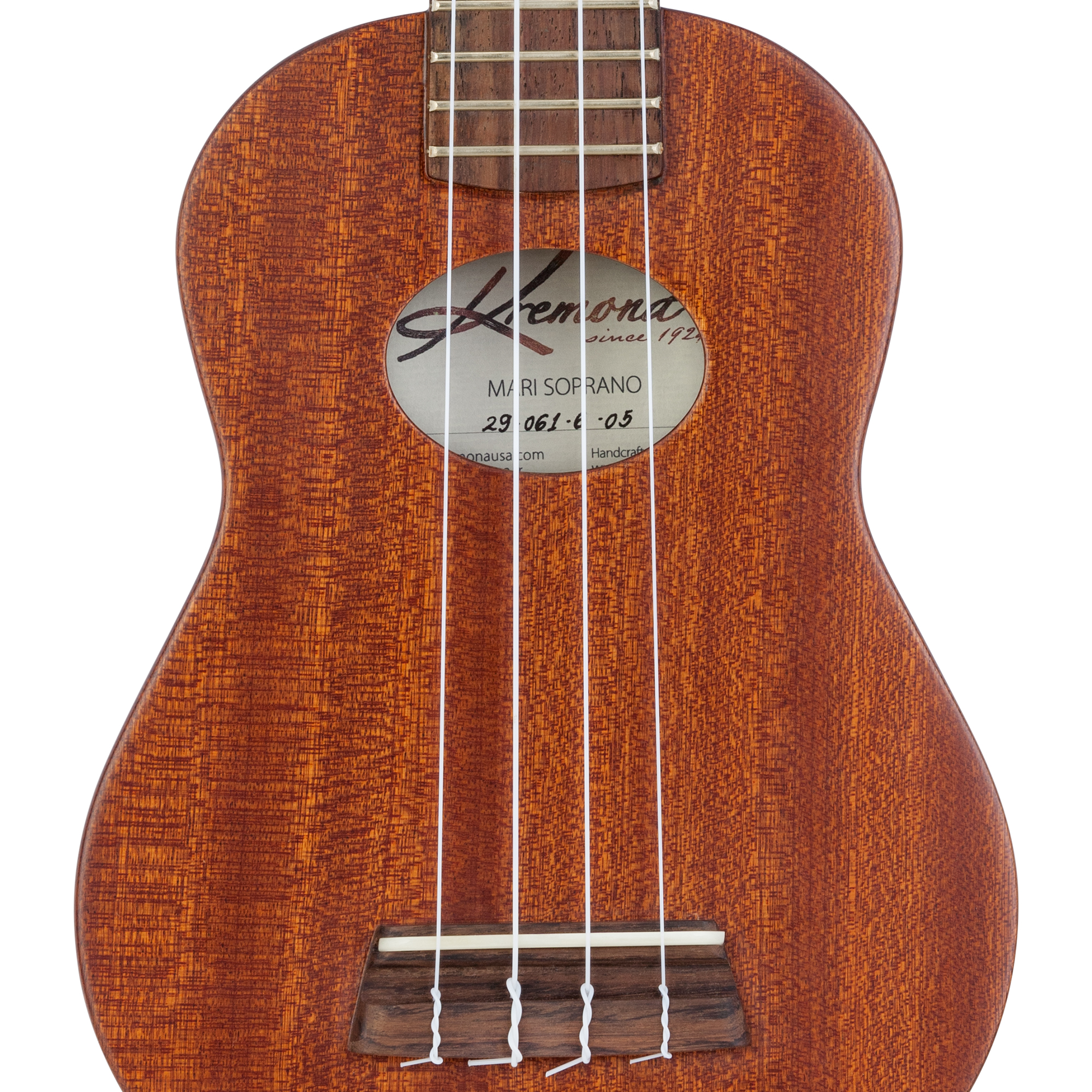 Kremona Mari Soprano handcrafted European premium all-solid soprano ukulele close up