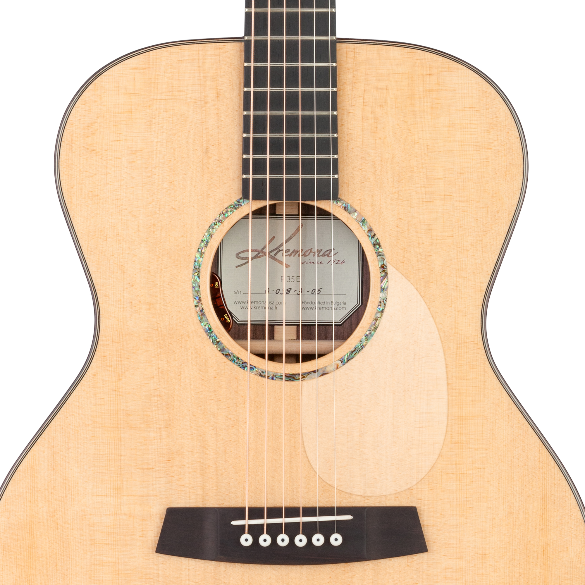 Kremona R35E handcrafted OM acoustic-electric guitar with LR Baggs Element Active System - VTC