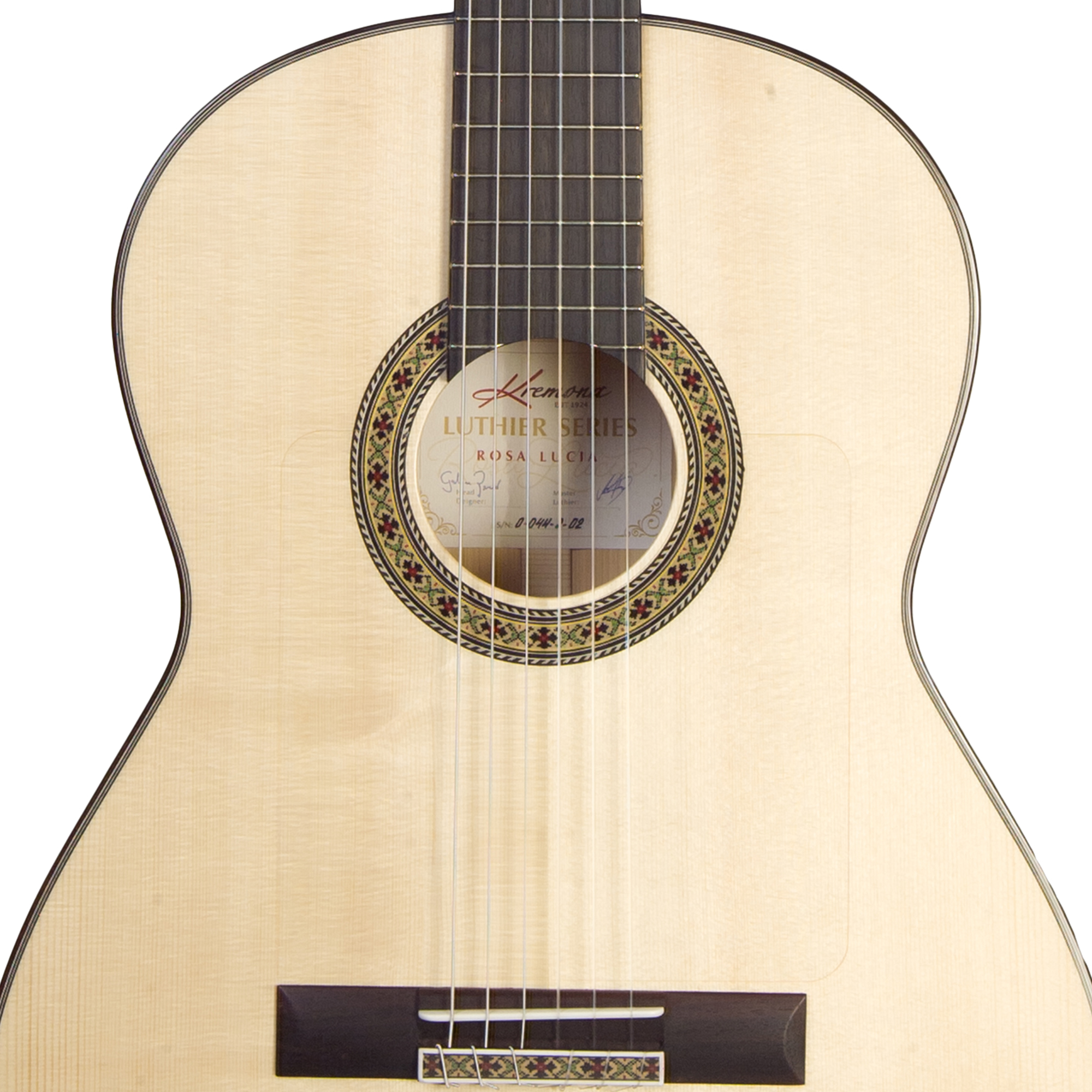 Kremona Rosa Lucia luthier-built flamenco guitar - solid Alpine moon spruce top - hand-inlaid rosette
